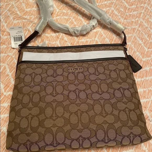 Coach Outline Signature File Bag - Picture 1 of 5